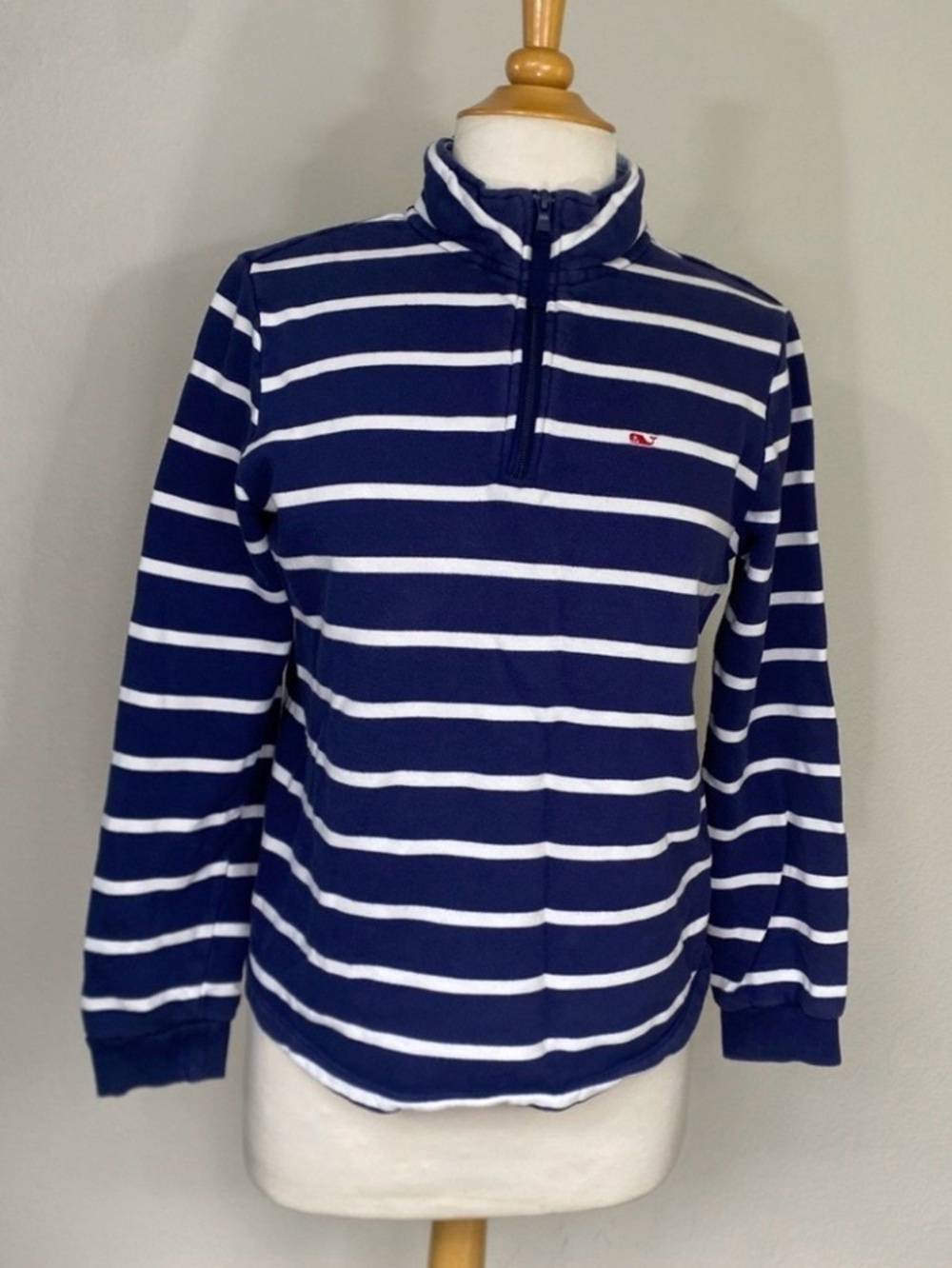 Vinyard Vines x Target Women's Navy White Striped Sweatshirt Size Small Nautical